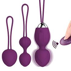 YEVIOR Lust 3er Set Beckenbodentrainer Bälle für Frauen,Bullet Vibrator mit Fernbedienung zur G-Punkt- und Klitoris-Stimulation,10 Vibrationsprogramme,Wasserdicht und Wiederaufladbar