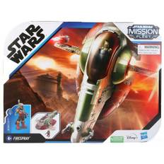 Star Wars Mission Fleet Deluxe Firespray Starfighter and Boba-Fett Action Figure Playset