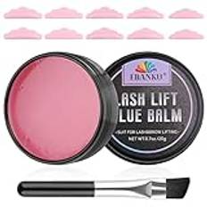 EBANKU Lash Lift Lim, Eyebrow Eyelash Perm Glue Balm 2 in 1 Eyelash Lifting Adhesive med Silikon Ögonfrans Perming Curler, stark viskositet