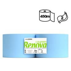 Værkstedsrulle Renova Blå 2-lags 450m
