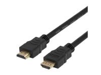 (ComputerSalg) DELTACO - Hög hastighet - HDMI-kabel med Ethernet - HDMI hane lås till HDMI hane lås - 7 m - svart - 4K30 Hz (3840 x 2160) stöd, flexibel