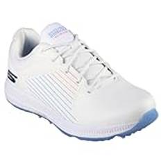 Skechers Go Golf Elite 5 GF golfskor för kvinnor, Vit/flerfärgad, 38 EU