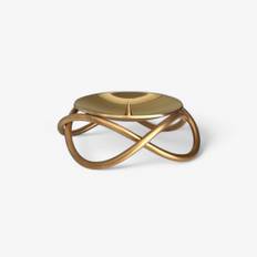 GEORG JENSEN Glow lysestage med spyd - mat forgyldt