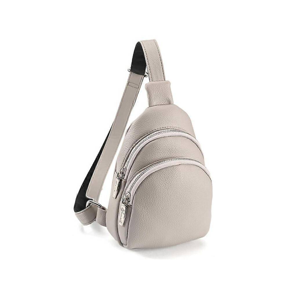 Sling Bag Chest Bag, Crossbody Shoulder Bag Women's PU Leather Sports Shoulder Bag Small Bum Bag Stylish