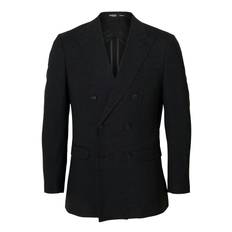 Slhslim-Oasis Sun Db Blz Suits & Blazers Blazers Double Breasted Blazers Black Selected Homme