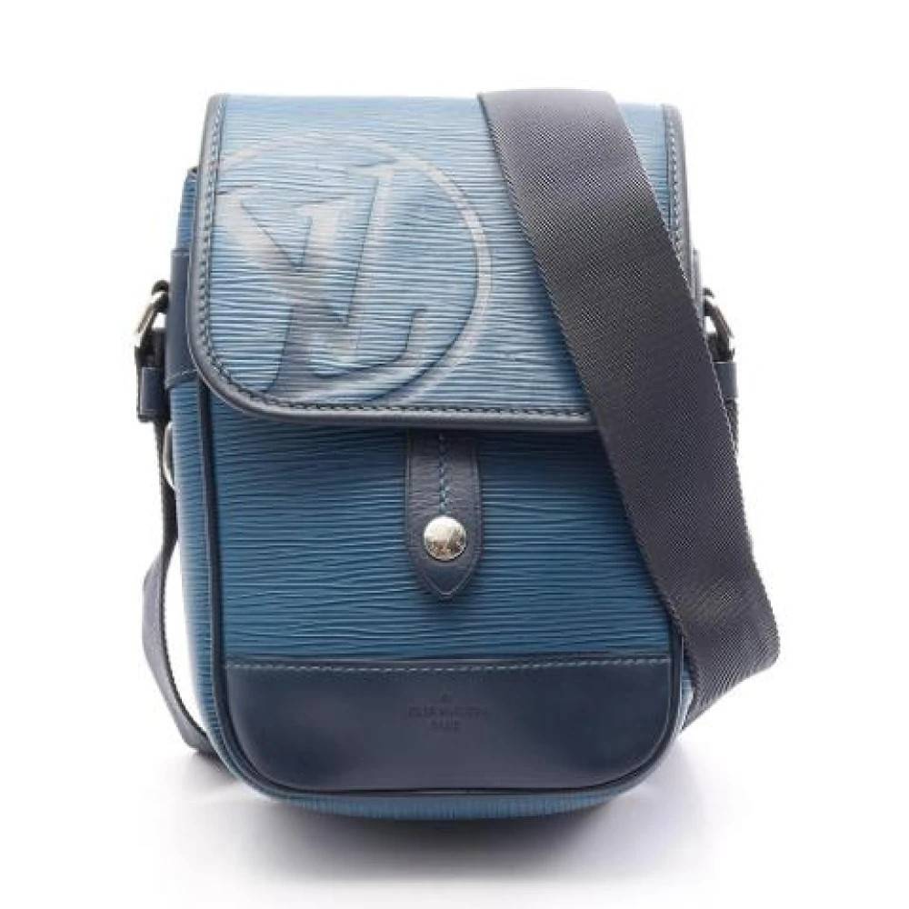 Louis Vuitton Vintage Pre-owned Cross Body Bag - Vintage - Herre - Blå - ONE SIZE - Uld