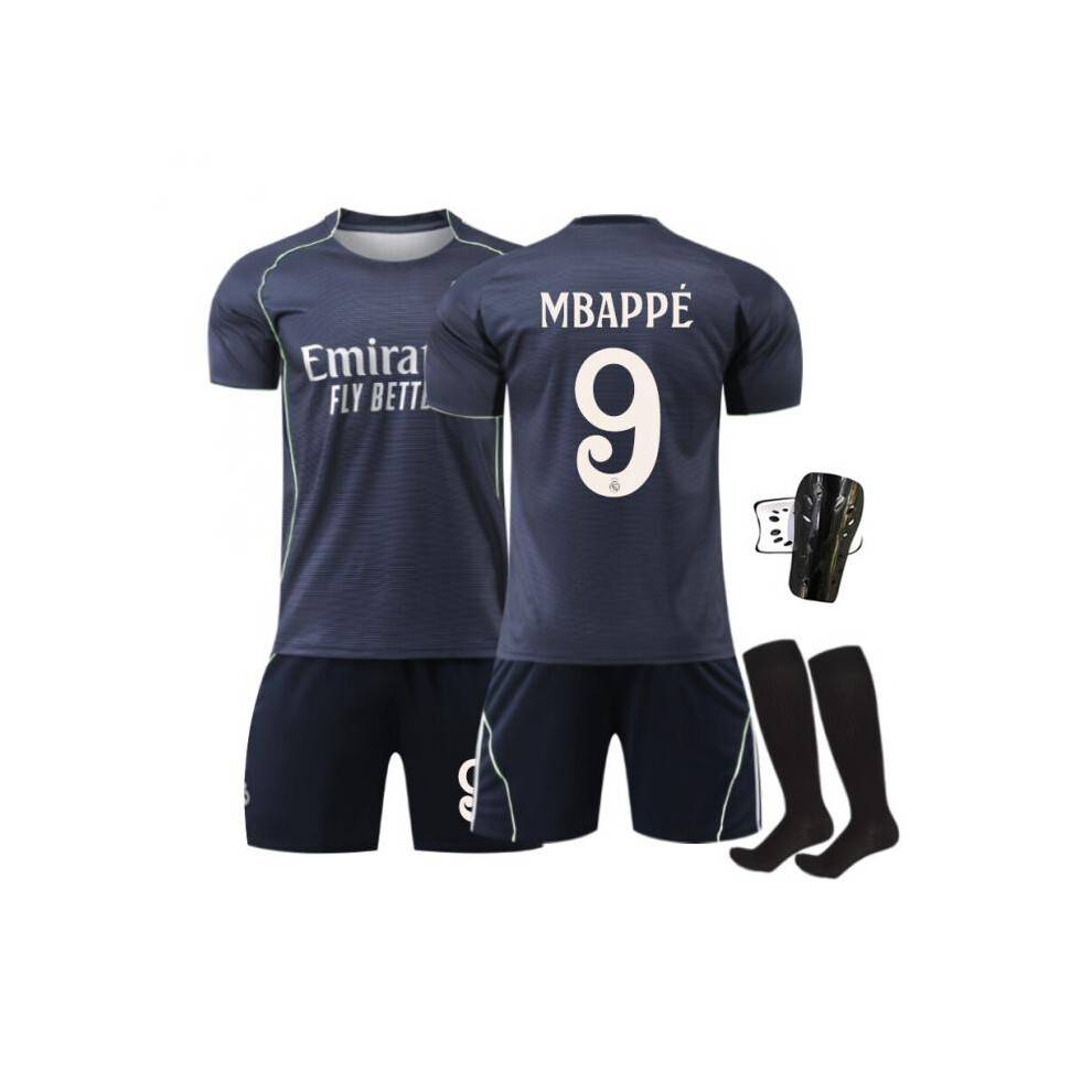 (#5 BELLINGHAM, XXL) ( #9 MBAPPÉ, S) 25-26 Real Madrid away Football Jersey for Kids and Adults