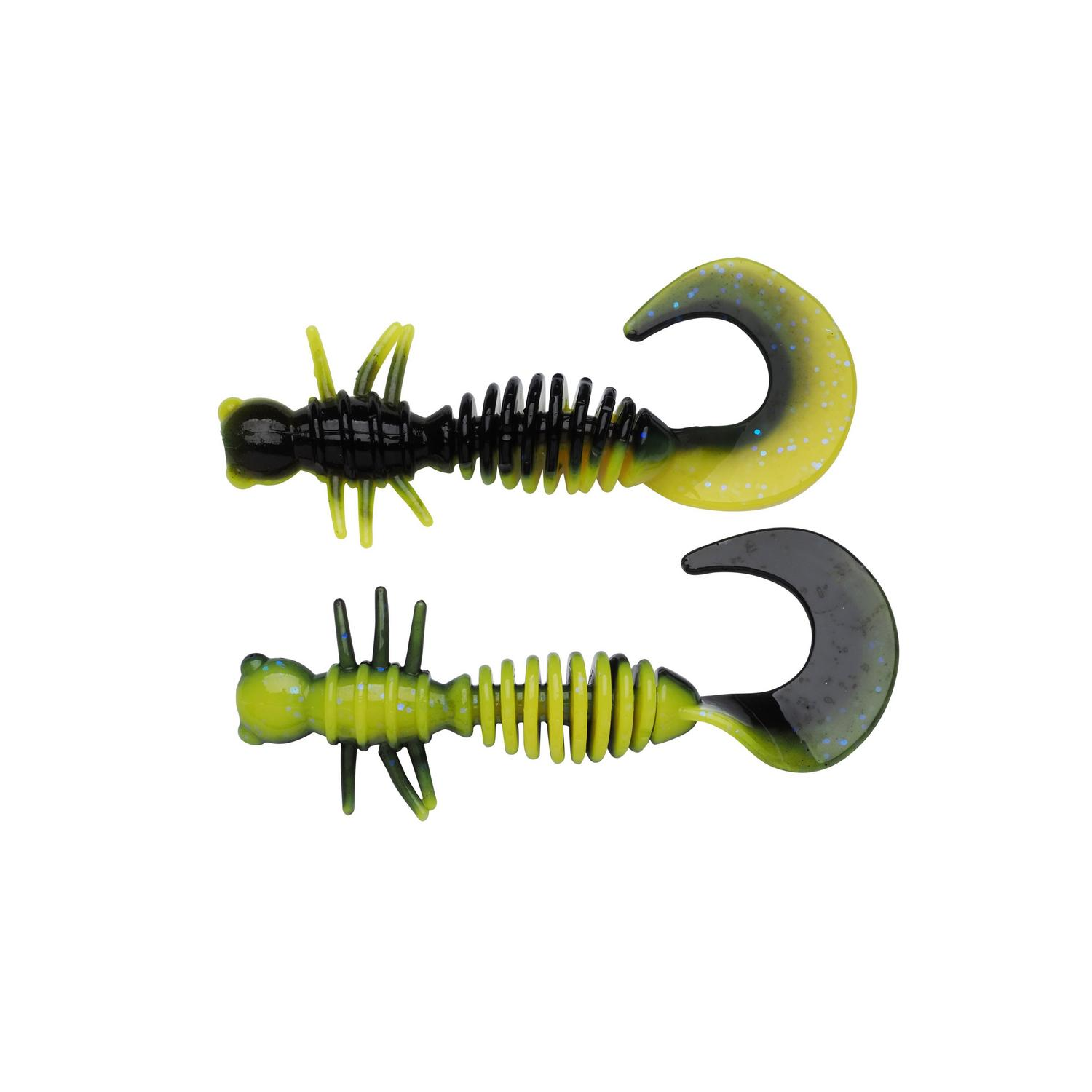 Powerbait Curley 40mm - Black/Sunshine Yellow.