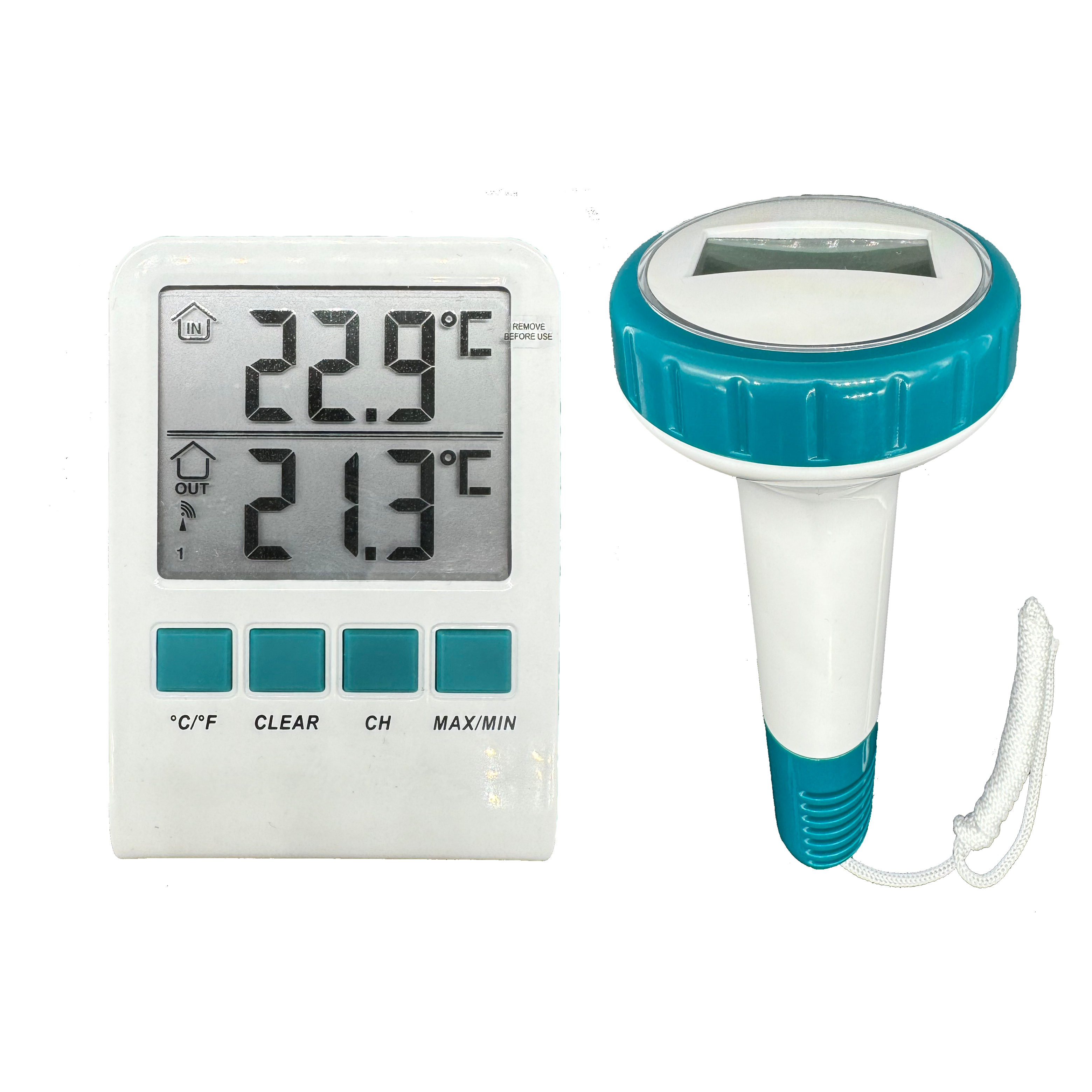 Trådløst Pooltermometer.