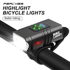 T6 Cykellygte Foran 1000 Lumen Cykellygte Kraftig Lommelygte Cykellygter Forlygte USB Genopladelig Lampe Mtb Tilbehør
