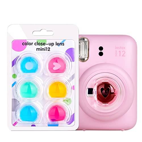 Färgfilter närbildslinsfilter för Fuji Instax Mini 12 snabbkamera HIYQIN Fuji Instant Camera färgfilter set 6 delar i en uppsättning