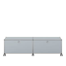 USM - USM Haller 43 TV-bänk USM Matte Silver - Fritz Haller,Paul Schärer - Silver