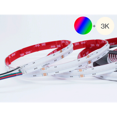 LED COB bånd RGB+3000K, 16W/m, 896LED/m, 48V, 5m, IP20