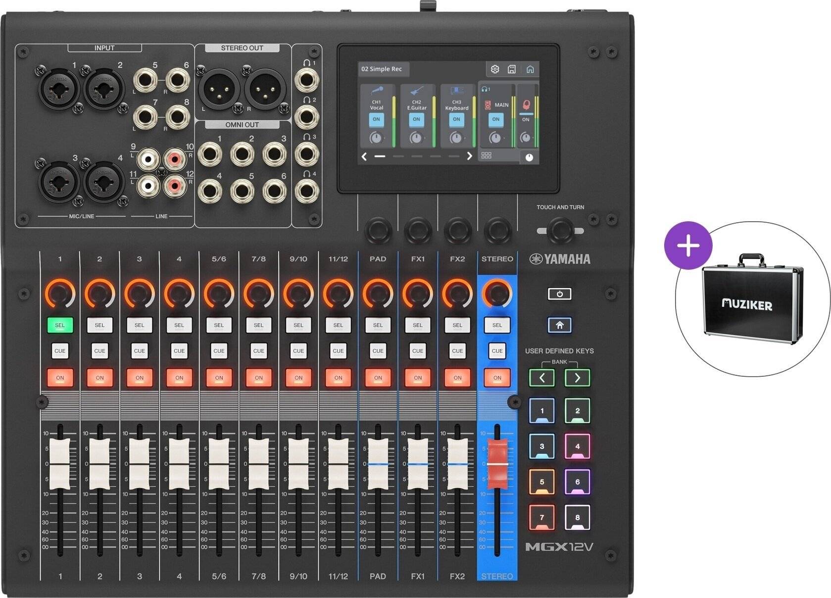 Yamaha MGX12V Basic SET Digital Mixer