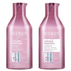 Redken Volume Injection Shampoo 300ml and Volume Injection Conditioner 250ml Duo