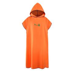 Surf Poncho Byte av handduk Snabbtorkande dräkt med huva Mikrofiber strandfilt Badhandduk Simhandduk orange