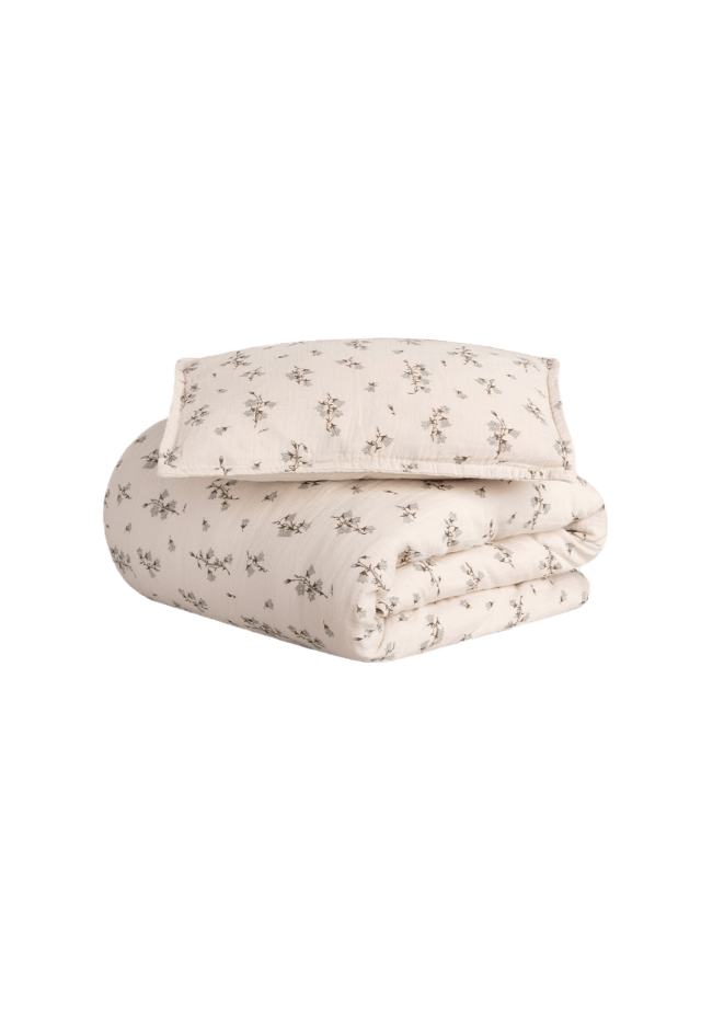 Garbo&Friends Muslin Bäddset Junior 100x130 cm Sängkläder Beige 100x130/ 35x55