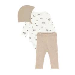 BeKids Bodyset m. Mössa - Silver Mink