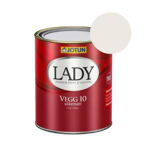 TILBUD: JOTUN LADY Væg 10 Vægmaling 0,68 l. (Glans 10). Farve: 1622 Refleksjon.