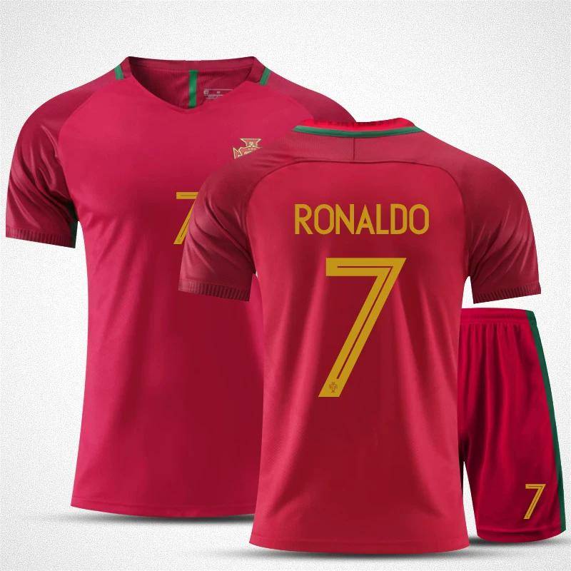 2016 Portugal Tröja #7 (Ronaldo) red