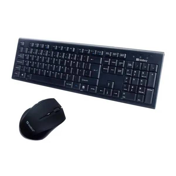 Sandberg Trådløs Tastatur & Mus. Wireless Office DesktopSet.