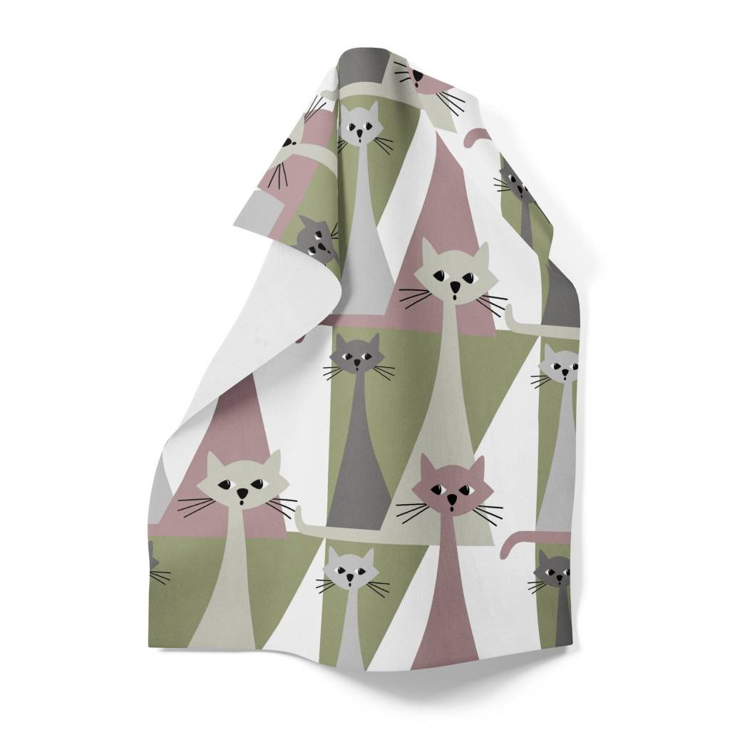 Arvidssons Kitty rosa handduk