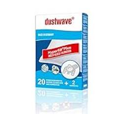 20 x dustwave® Premium dammfilterpåse (fleece) lämplig för Miele – S 5 Ecoline golvdammsugare/extra tjock specialfleece för allergiker – märkesdammfilterpåsar "MicrofiltPlus®" Made in Germany