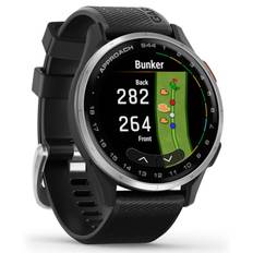 Garmin Approach S44 GPS Golf Watch - Silver Aluminium Bezel with Black Silicone Band
