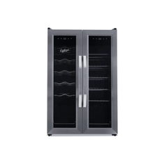Kombinerad vin- & ölkyl 65 L silver