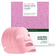 B12 + Collagen Deep Pink Mask, 4 stk
