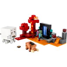 LEGO Minecraft - Baghold ved Nether-portalen 8+