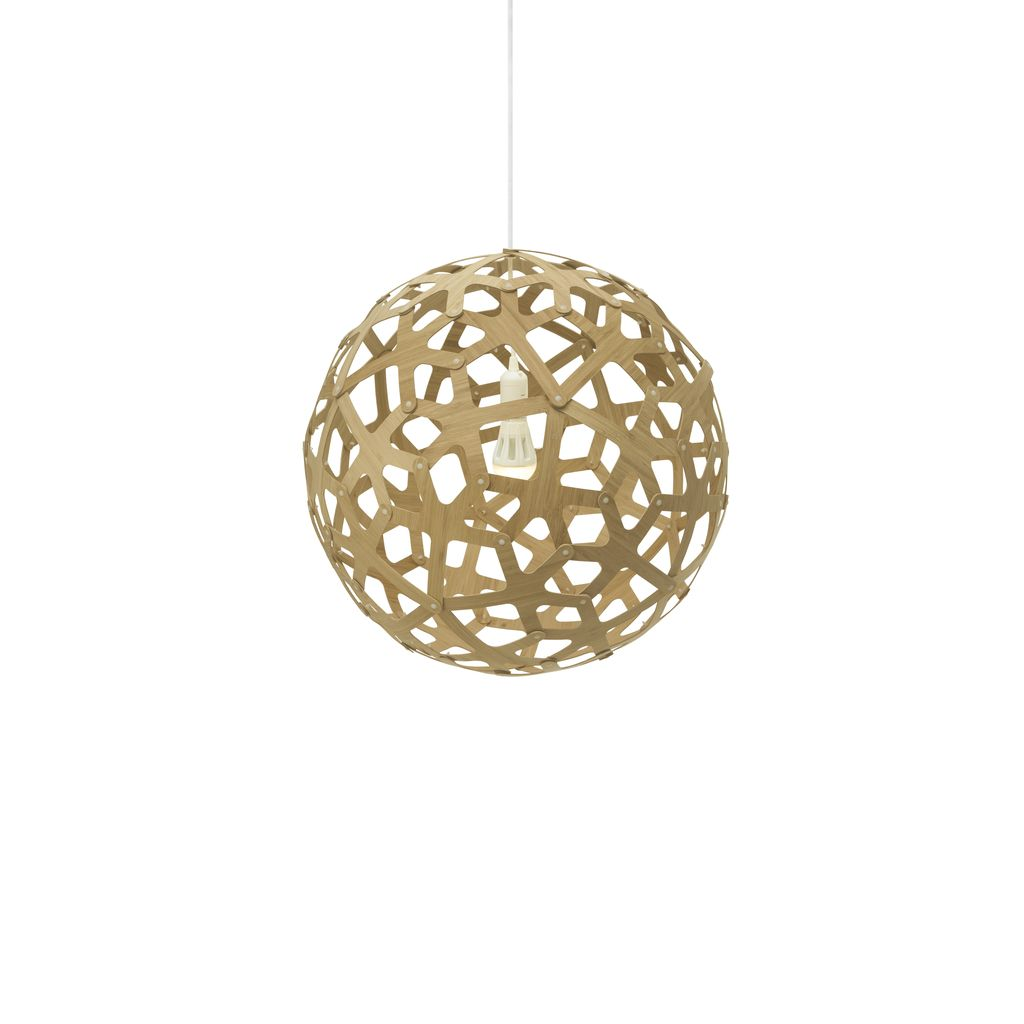 David Trubridge Lightning Coral Taklampa Bamboo 400 mm