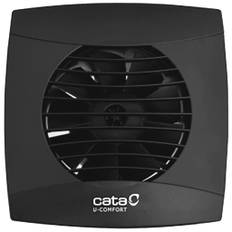 Cata UC-10 badventilator, timer, Ø100 mm, sort