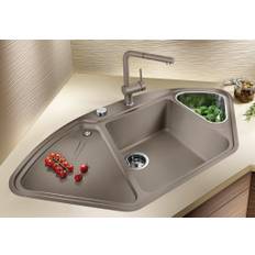 BLANCO DELTA II -F MXI køkkenvask 104,2x56 cm SILGRANIT® sort