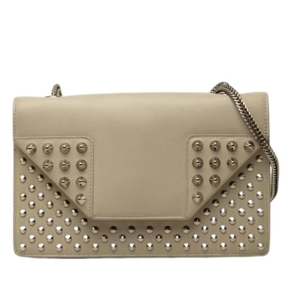Yves Saint Laurent Vintage Pre-owned Laeder skuldertasker - Vintage - Dame - Beige - ONE SIZE - Uld