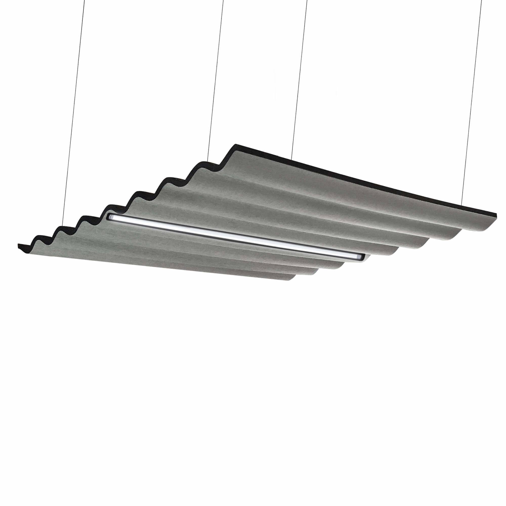 Akustiklampe Scala Ceiling, 160x120 cm., Grå.