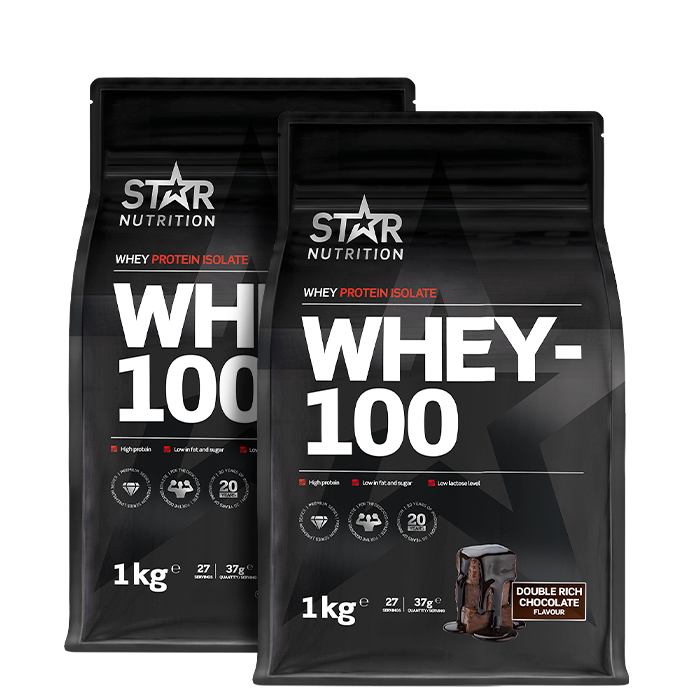 Mix&Match: 2 x Whey-100 Valleprotein 1 kg