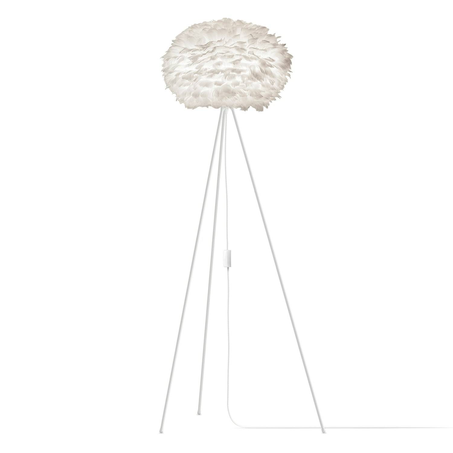 Umage Eos Golvlampa Medium Ø45 Cm Vit/vit - Golvlampor Stål Vit - Set5