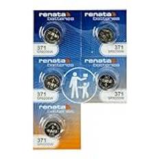 Renata #371 silveroxid batteri – 5-pack
