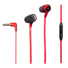 HyperX Cloud Earbuds Kabling Øreproptelefoner Sort Rød