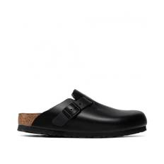 Birkenstock, Sko, Herre, Sort, 42 EU, Læder, Boston Træsko