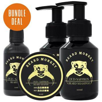 Beard Monkey Beard Bundle - Oud & Saffron