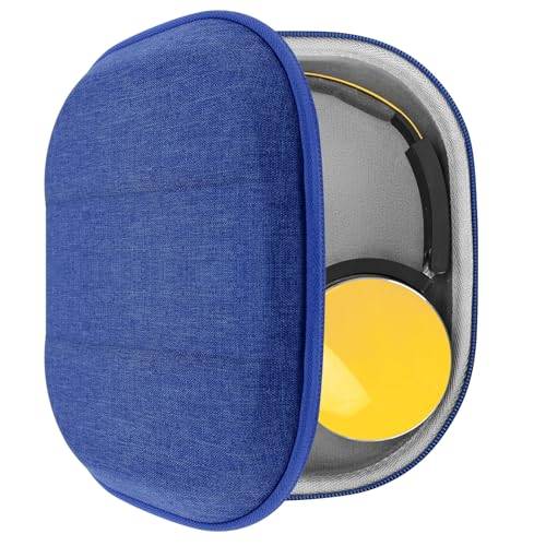 Geekria Shield hörlursfodral kompatibelt med JBL Tune 500BT, Sony MDR-ZX110, AKG Y50BT och mer, ersättnings hårt reseetui med kabelförvaring (Blå)