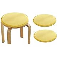 Rund stolskudde, set med 1 halkfri rund sittdyna för barstolar, kök och höga stolar, svampsittdyna (blå 30 cm)