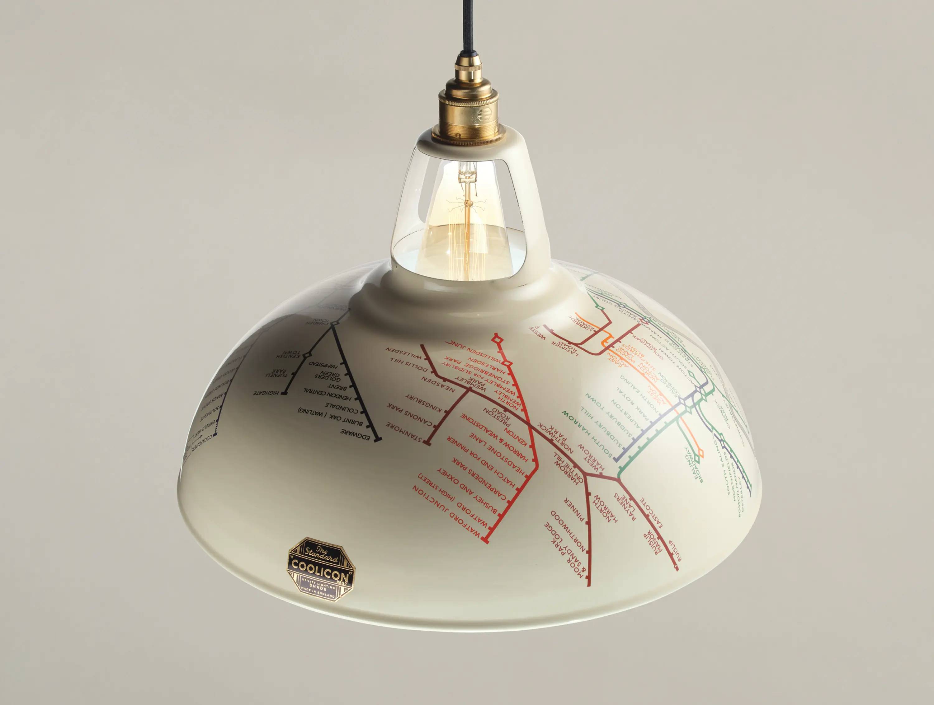 Coolicon Underground lampe Underground Map Ø40 cm