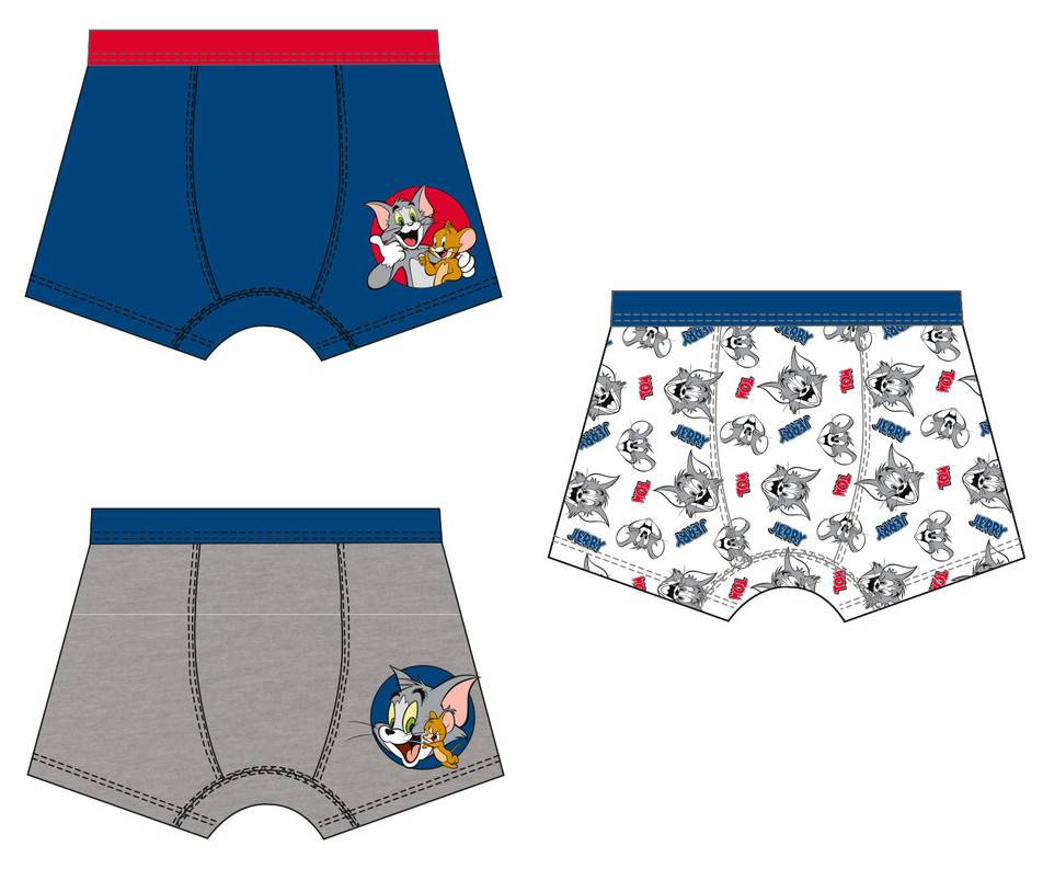 Tom och Jerry barnboxershorts 3-pack 122/128 cm