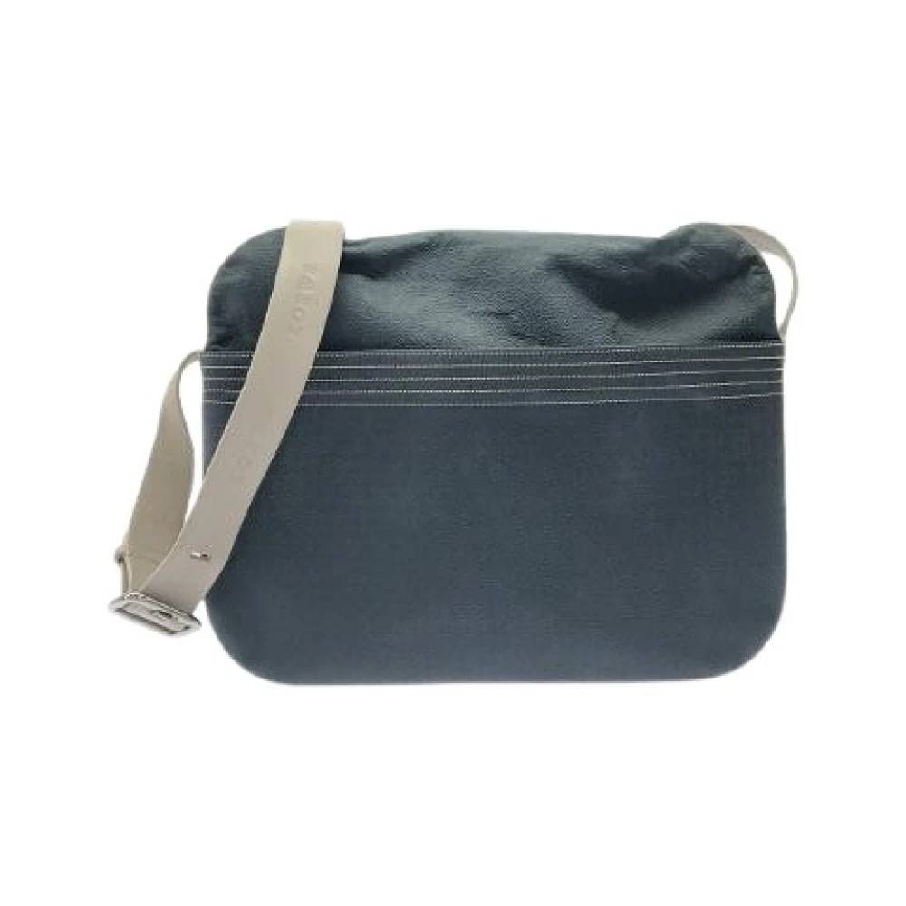 Loewe Pre-owned Pre-owned PVC Skuldertaske - Vintage - Dame - Blå - ONE SIZE - Uld
