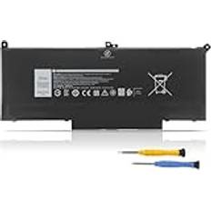 7.6V 60WH F3YGT laptopbatteri, kompatibelt med Dell Latitude 12, 7000, 7280, 7290, 13, 7380, 7390, P29S002, 14, 7480, 7490, P73G002, DM3WC 0DM3WC DM6WC 2X39G KG7VF V4940