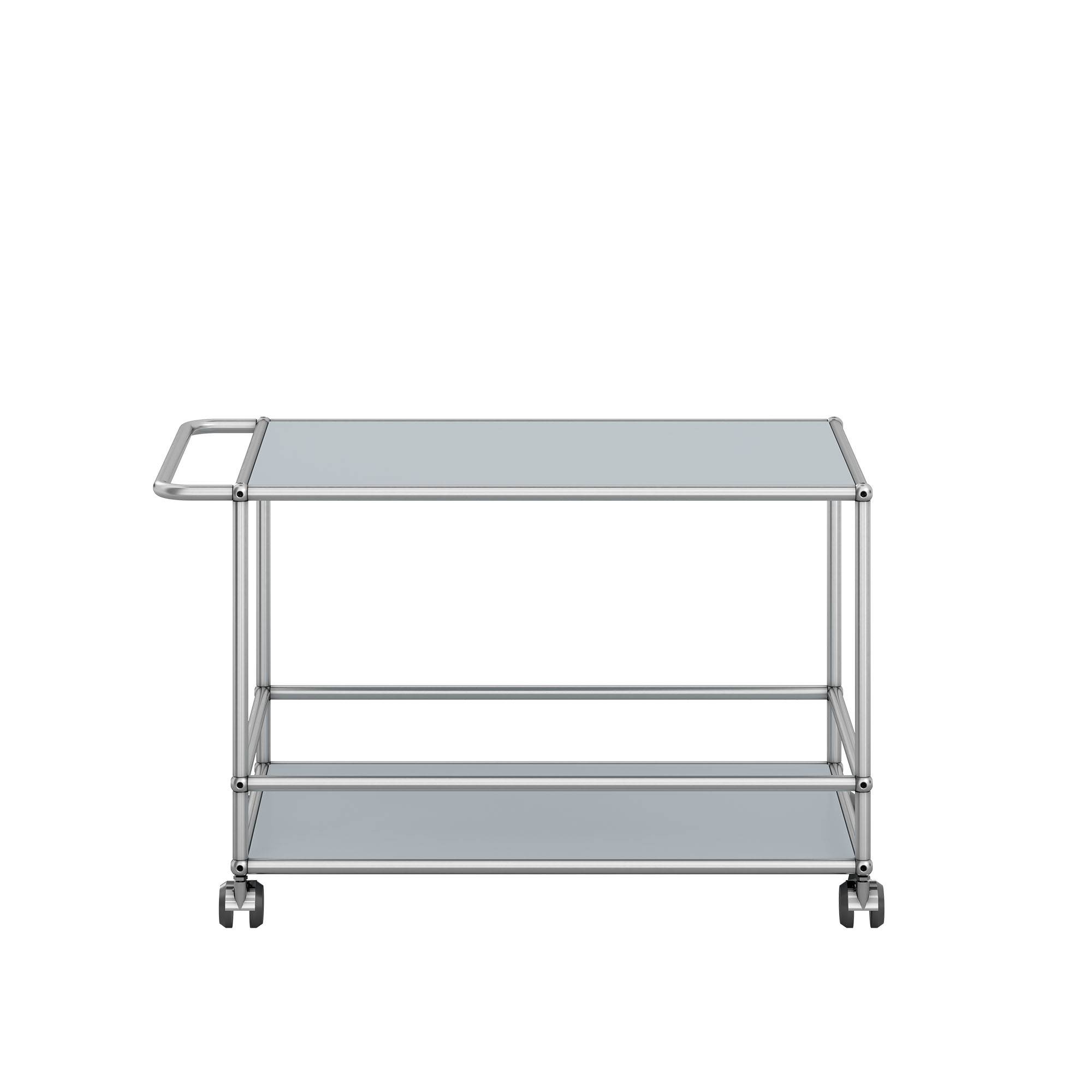 USM - USM Haller Serving Trolley L USM Matte Silver - Serveringsvagnar - Fritz Haller,Paul Schärer - Silver