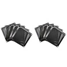 Giwnhvx 10 datorfläktfilter grillar aluminium dammtätt skydd dammfilter för PC kylchassifläktar 90 mm fläkt